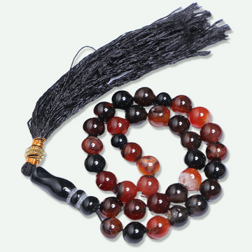high quality Sulemani Aqeeq Stone Tasbih - 33 Beads by Al Haseeb Islamic Mart alhaseeb.pk