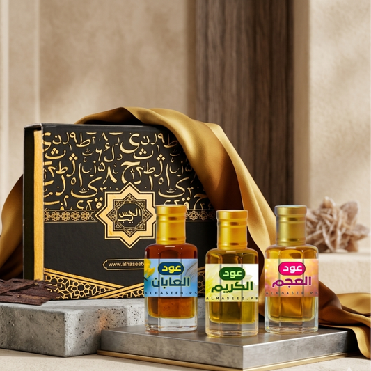 Pack of 3 (Oud Al Ajam, Oud Al Karim & Oud Al Abban)  Al Haseeb Islamic Mart Fragrance Oil