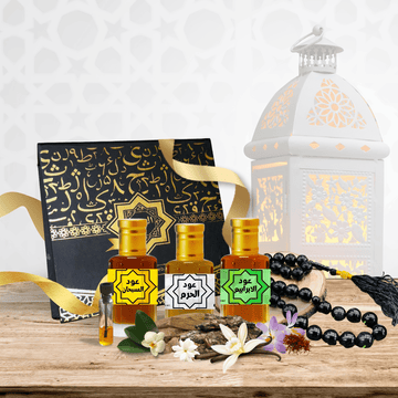high quality Pack of 3 Attars (Oud Al Ibrahim, Oud Al Haram & Oud Subhan) by Al Haseeb Islamic Mart alhaseeb.pk
