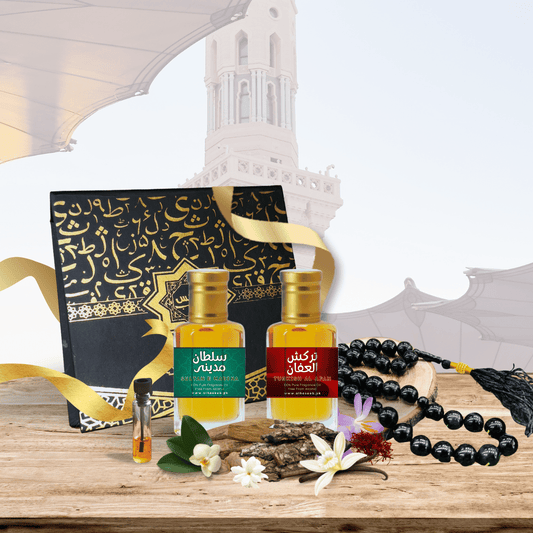 high quality Pack of 2 Attars (Turkish Al Afan and Sultan E Madina) Fragrance Oil by Al Haseeb Islamic Mart alhaseeb.pk