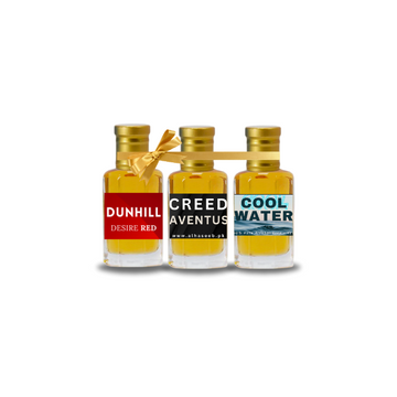 Pack of 3 Attars (Creed Aventus, Dunhill Red & Cool Water) Al Haseeb Islamic Mart