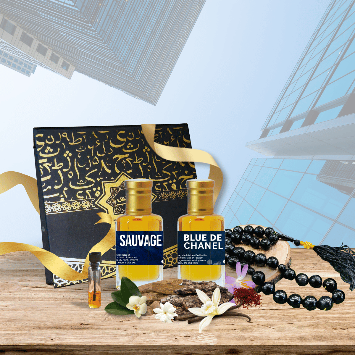 Pack of 2 (Sauvage & Bleu de Chanel)  Al Haseeb Islamic Mart