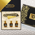 high quality Pack of 3 Attars (Ghulaf-e-Kaaba, Hijra-e-Aswad & Oud Al Haramain) & 100 Beads Tasbih - Ramadan Special🥇 Fragrance Oil by Al Haseeb Islamic Mart alhaseeb.pk