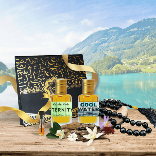 high quality Pack of 2 Attars (Eternity & Cool Water) Fragrance Oil by Al Haseeb Islamic Mart alhaseeb.pk