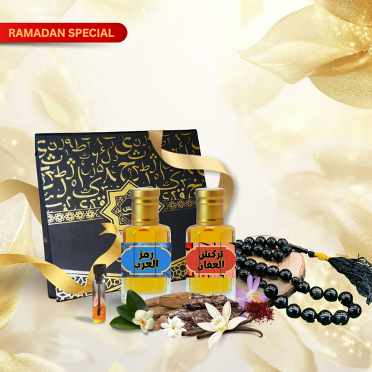 high quality Pack of 2 Attars (Turkish Al Afan and Ramz Al Arab) Fragrance Oil by Al Haseeb Islamic Mart alhaseeb.pk