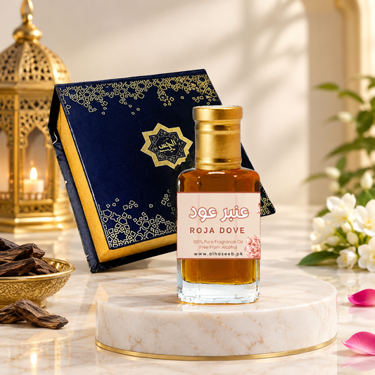 Amber Oud Roja Dove Attar luxury amber oud fragrance oil by AlHaseeb.pk