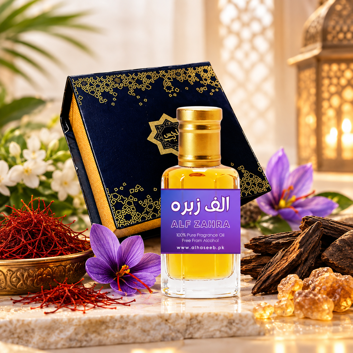 Attar Alf Zahra Arabic fragrance oil by AlHaseeb.pk