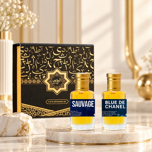 Pack of 2 (Sauvage & Bleu de Chanel)  Al Haseeb Fragrances