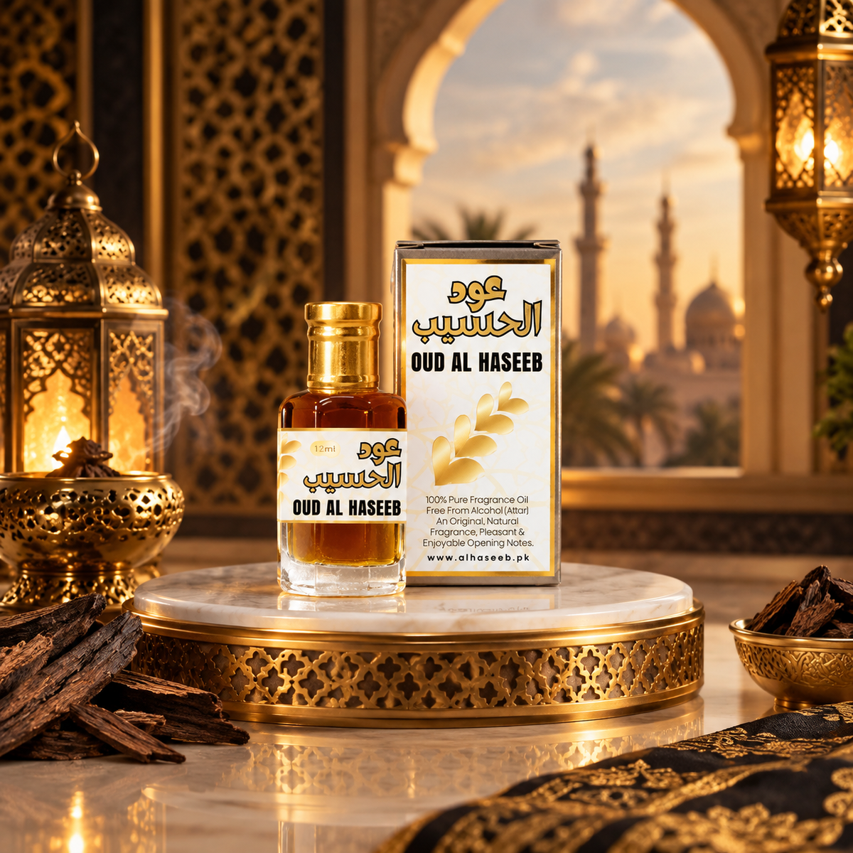 Oud Al Haseeb pure oud fragrance oil attar by Al Haseeb