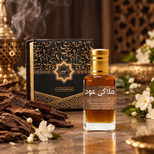 Oud Malaki Attar عود مالاکی luxurious amber oud fragrance oil by AlHaseeb.pk