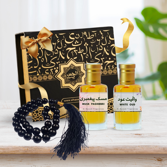 high quality Pack of 2 Top Seller (White Oud & Musk Paghmbri) by Al Haseeb Islamic Mart alhaseeb.pk