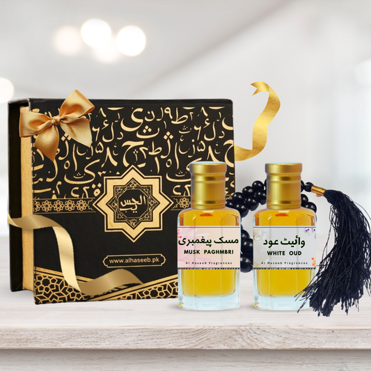 high quality Pack of 2 Top Seller (White Oud & Musk Paghmbri) by Al Haseeb Islamic Mart alhaseeb.pk