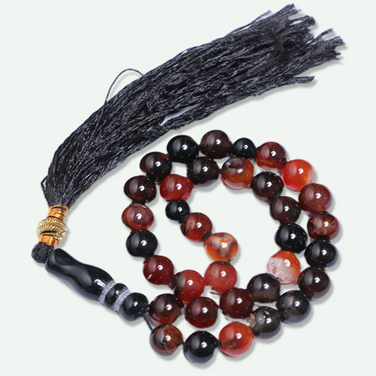 high quality Sulemani Aqeeq Stone Tasbih - 33 Beads by Al Haseeb Islamic Mart alhaseeb.pk