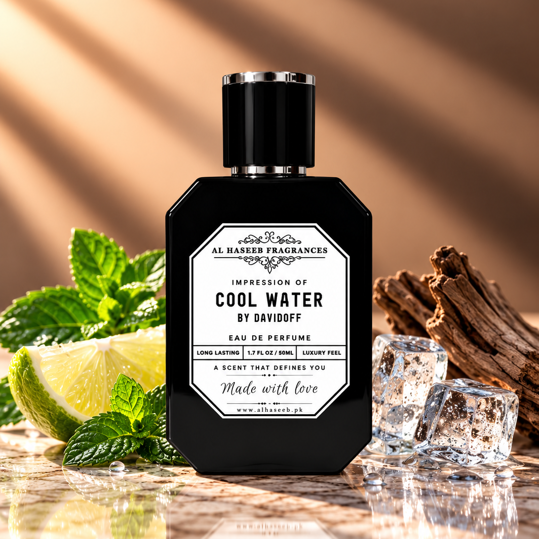 Cool Water by Davidoff inspired men's impression perfume 50ml by Al Haseeb Fragrances