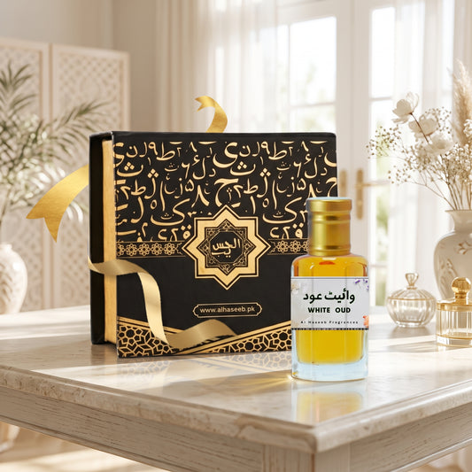 White Oud Attar 12ml by Alhaseeb.pk – luxury fragrance oil