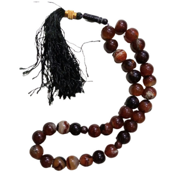 high quality Sulemani Aqeeq Stone Tasbih - 33 Beads by Al Haseeb Islamic Mart alhaseeb.pk