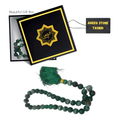 high quality Green Sulemani Aqeeq Stone Tasbih - 33 Beads by Al Haseeb Islamic Mart alhaseeb.pk