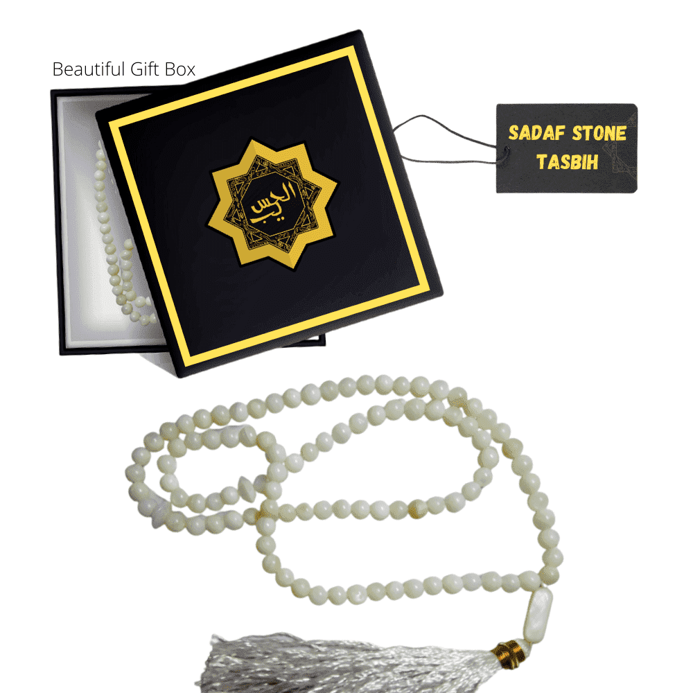 high quality Sadaf Gemstone Tasbih - 100 Beads by Al Haseeb Islamic Mart alhaseeb.pk