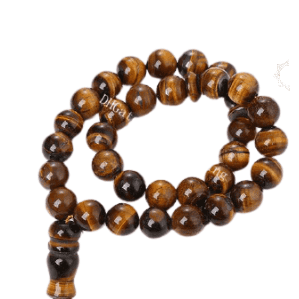 high quality Tiger Eye Stone Tasbih - 33 Beads by Al Haseeb Islamic Mart alhaseeb.pk